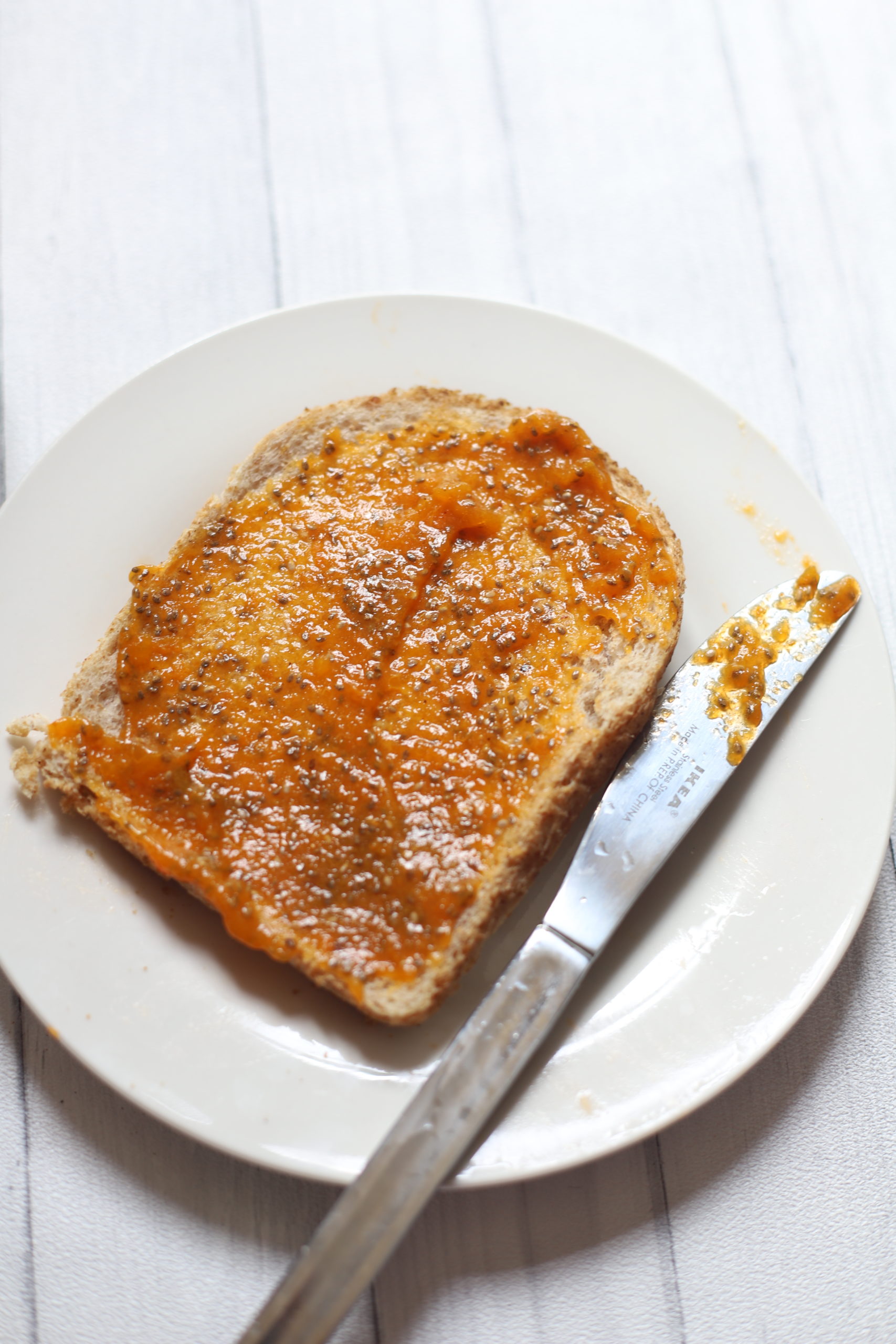 Apricot Chia jam Toast