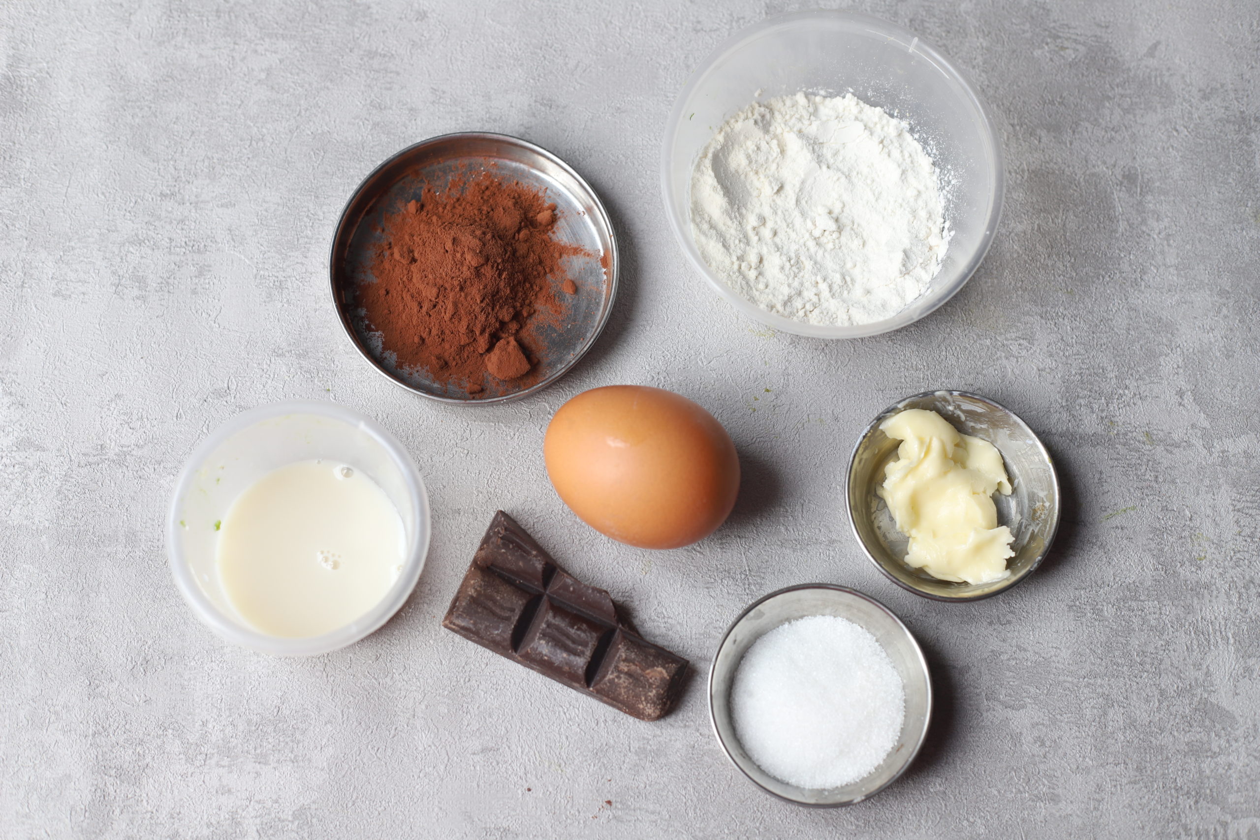 ingredients for chocolate mug cake