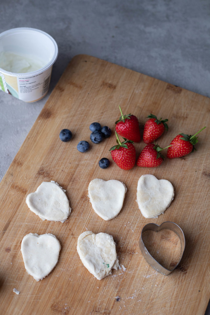 ingredients for berry puff pastry bites