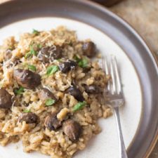 Healthy Instant Pot Mushroom Risotto