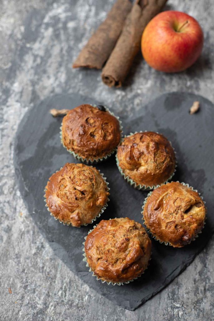 weetabix apple muffins ,cinamon stick and apple