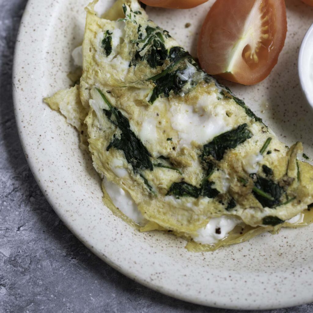 High Protein Cottage Cheese Omelette Fat Rainbow